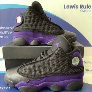 Kids Black and Purple Sneakers